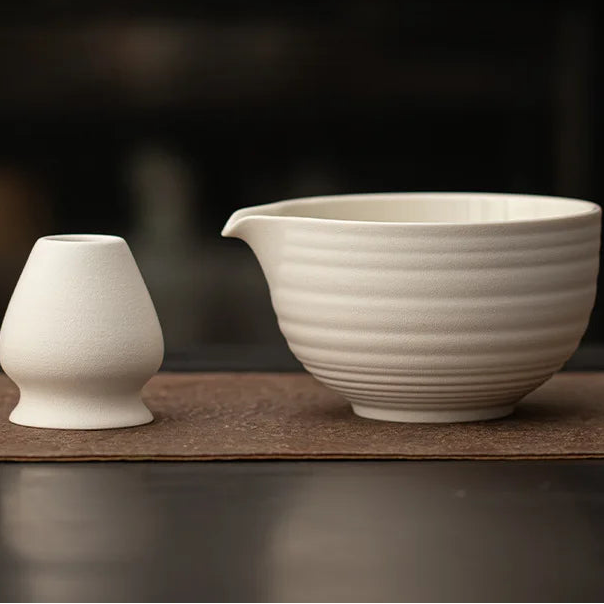 Ensemble d'accessoires Matcha aspect Bambou