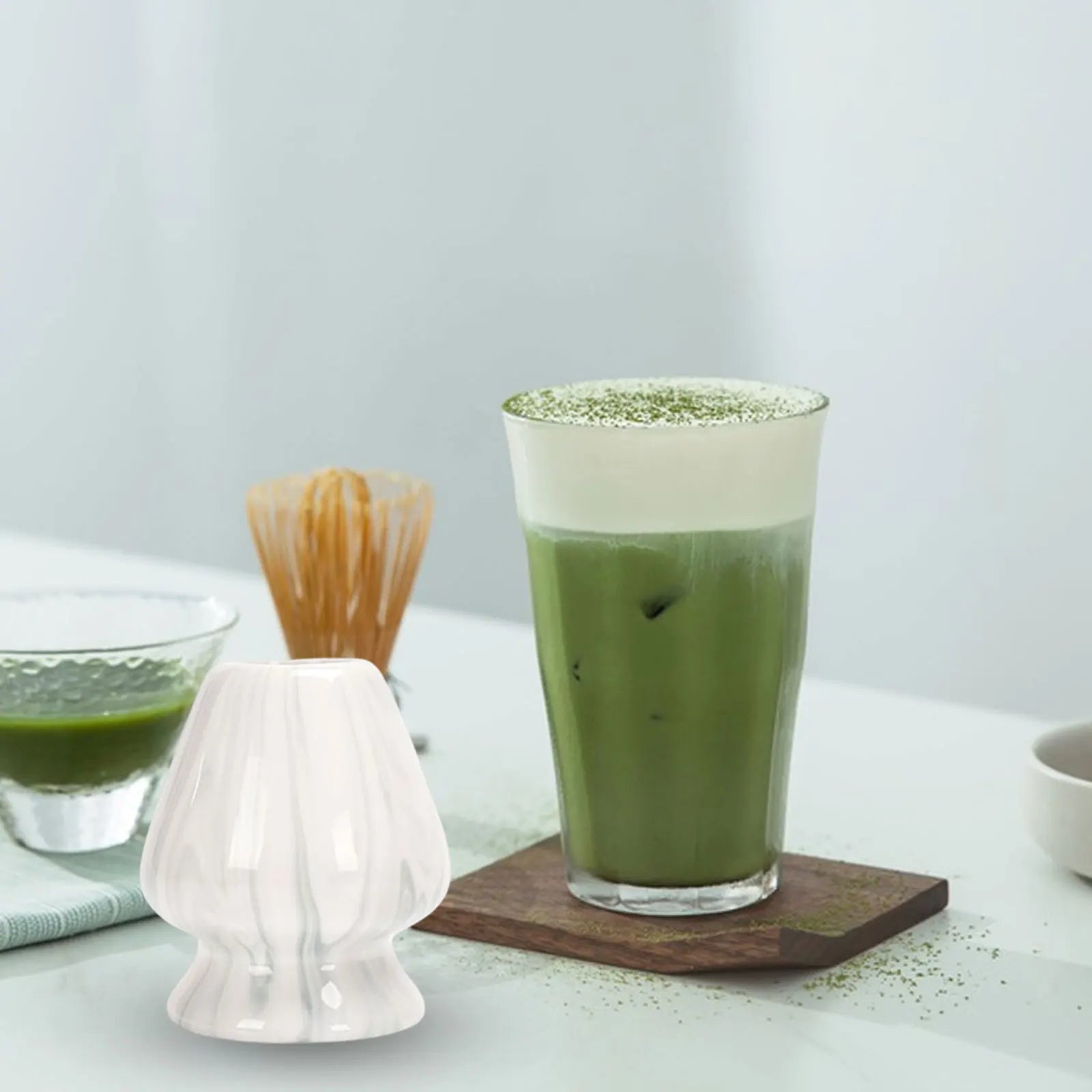 Japanese Handmade Matcha Whisk Holder for Teaware and Ceremony, Ideal for Dining Room and Teahouse Use