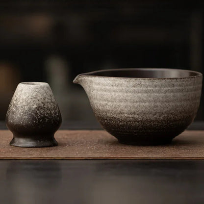 Ensemble d'accessoires Matcha aspect Bambou