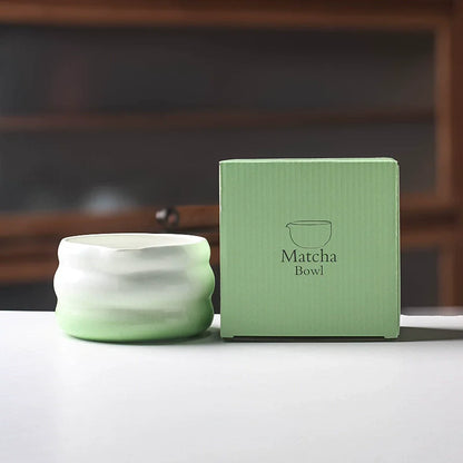 2 Pieces Traditional Japanese Matcha Bowl and Whisk Holder Tea Bowl with Pouring Spout for Office Table Tea Ceremony Party Gift