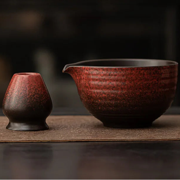 Ensemble d'accessoires Matcha aspect Bambou